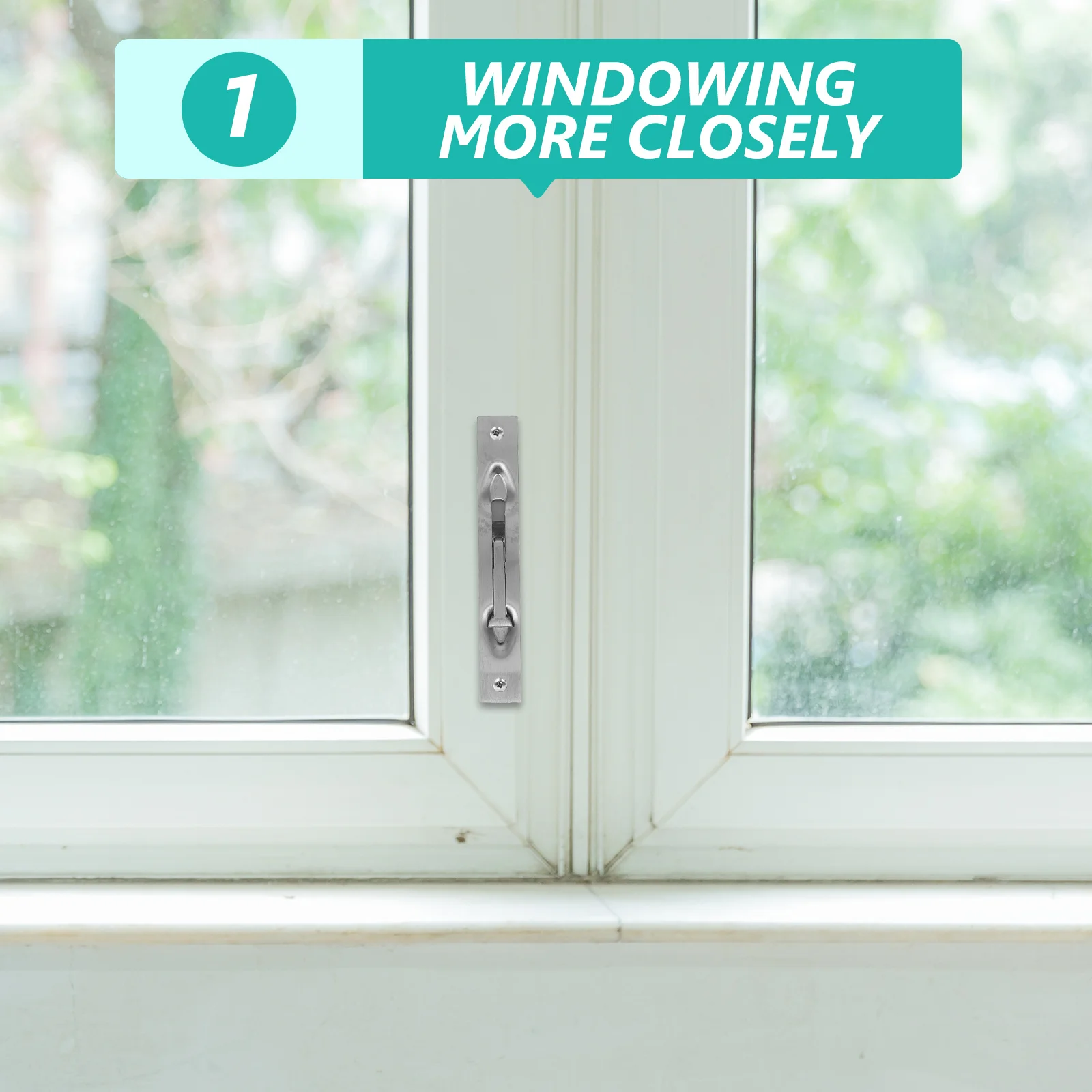 Stainless Steel Concealed Slide Bolt Lock Heavy Duty For Home Garage Window Door Security Anti Theft Hardware Accessory