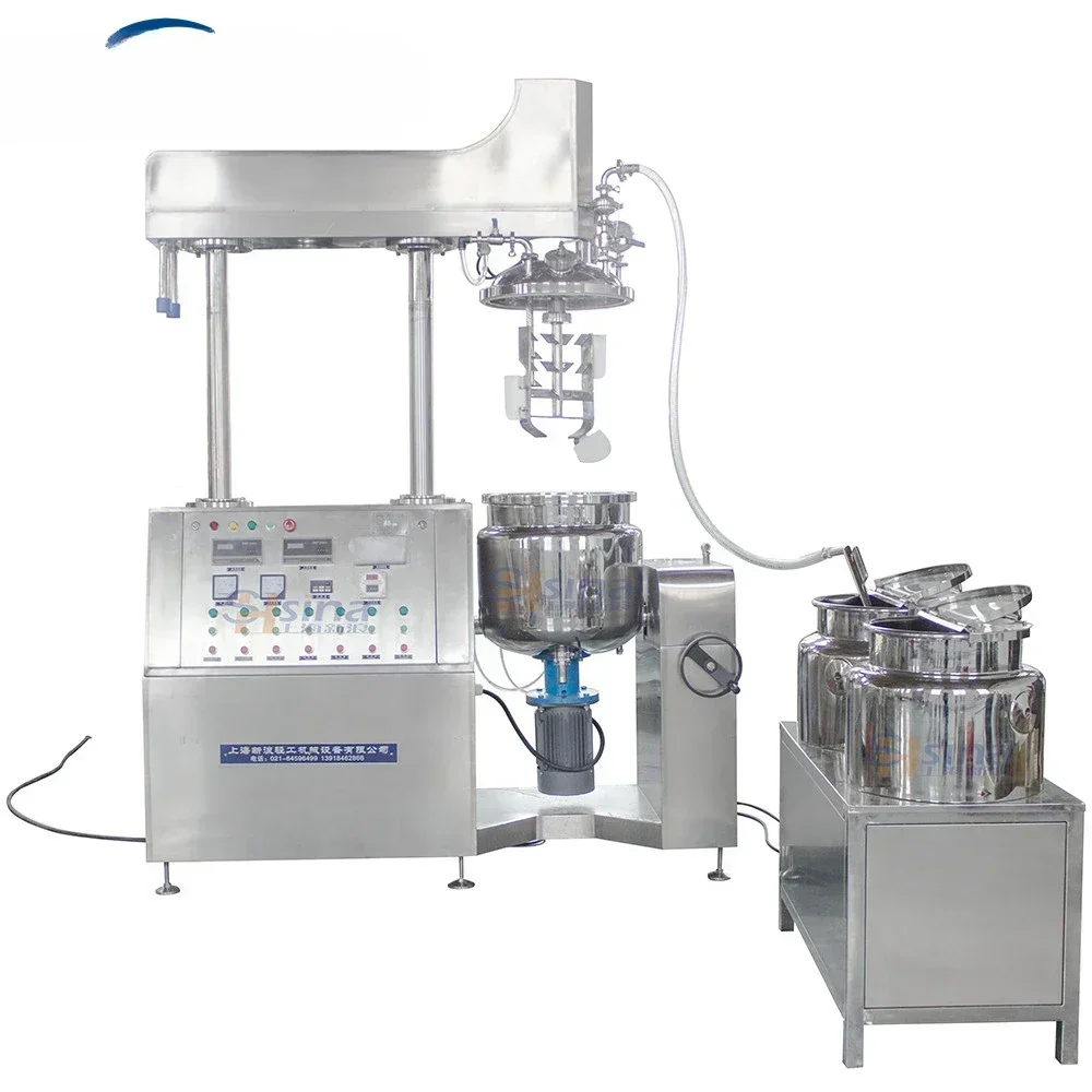 Hot SalesHydraulic Lifting Cream Vacuum Homogeneous Emulsifier Industrial Stirrer