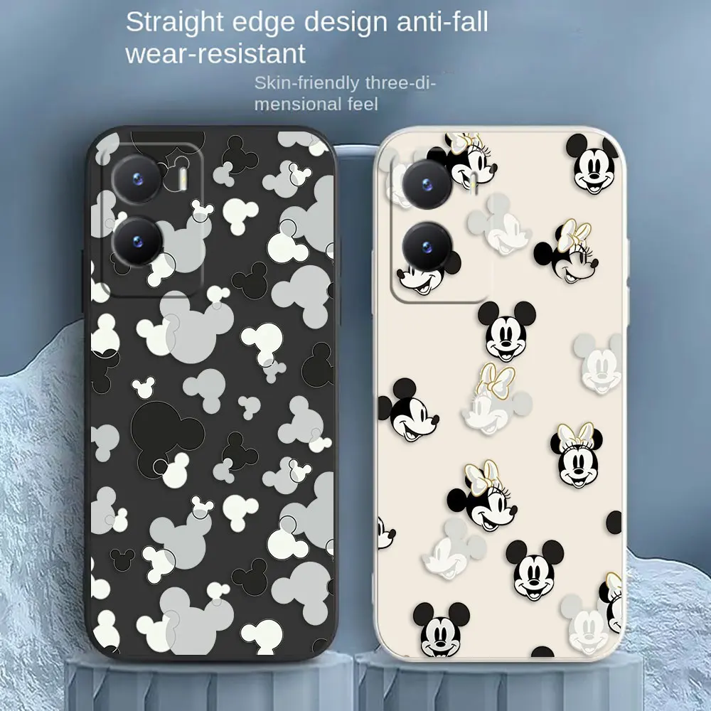 Stick Figure Mickey Minnie Mouse Phone Case For VIVO Z1 Y20 Y21 Y22S Y31 Y55 Y35 Y51 Y51S Y53S Y72 Y75 Y76 Y77 Y81 Y85 Y93 Case