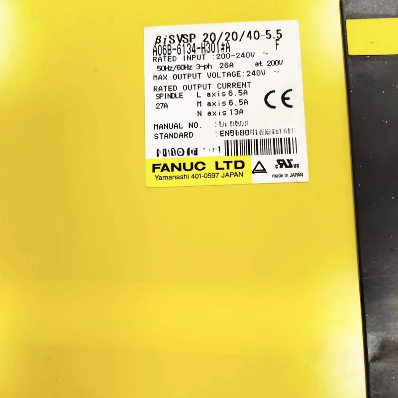 

Fanuc A06B-6134-H301 # Сервопривод протестирован, исправен. Быстрая доставка.