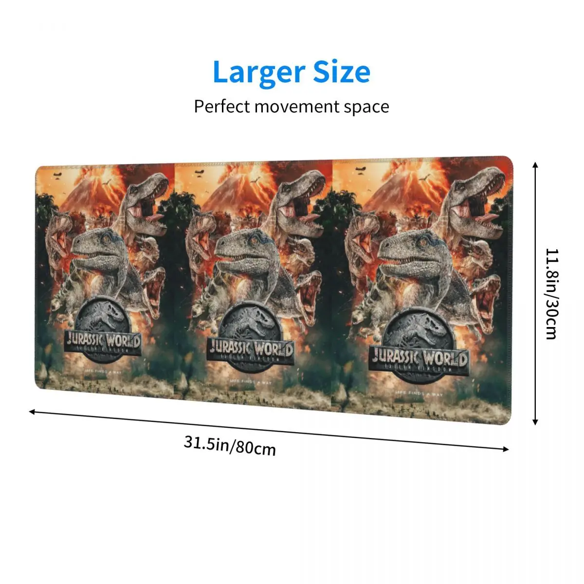 Jurassic World DinosaurFallen Kingdom 2018 Large Mouse Pad Computer Keyboard Mouse Mat Gamer PC Laptop Desk Mat Table Mats