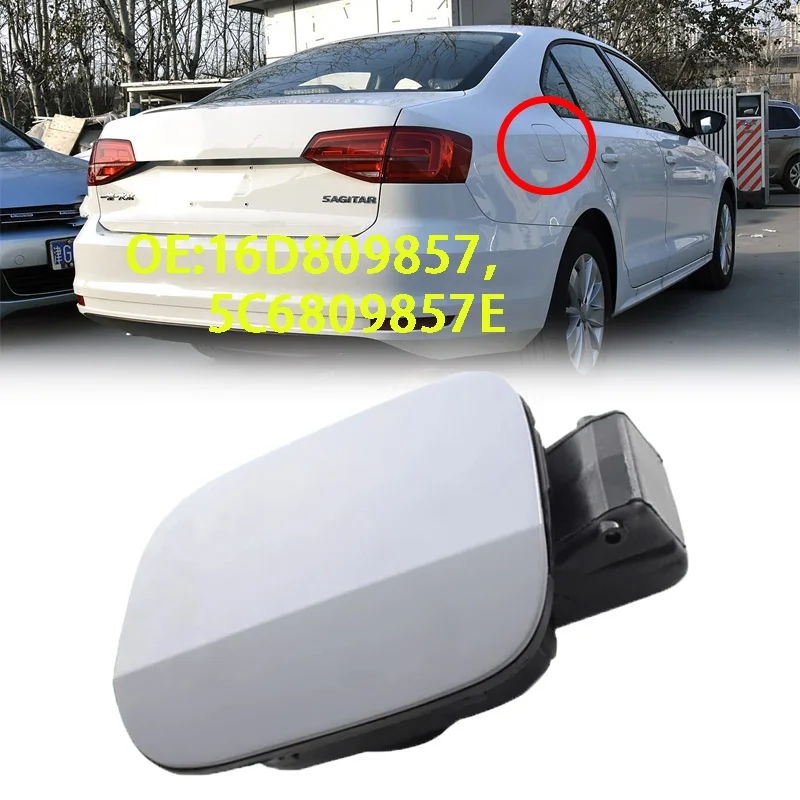 

5C6809857D Car Gas Fuel Tank Filler Door Flap Cover Cap Lid Replacement Fit For VW Jetta MK6 2012-2017 Sagitar 2013 16D809857