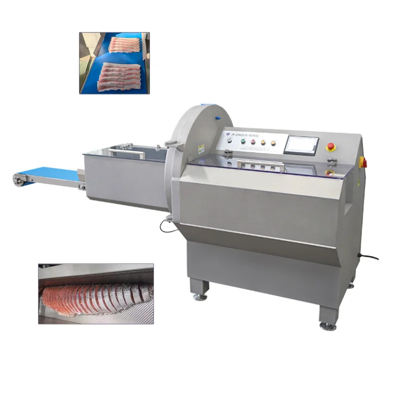 Electric Fish Meat Beef Bacon Cheese Slicing Butcher Meat Strip Cutter Cutting Comercial Machine