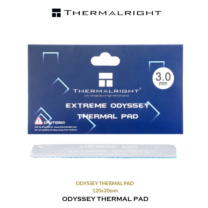 Thermalright Thermal Pad ODYSSEY 12.8 W/mk untuk CPU/GPU/RAM/SSD,RTX4090 kartu grafis pendingin non-konduktif