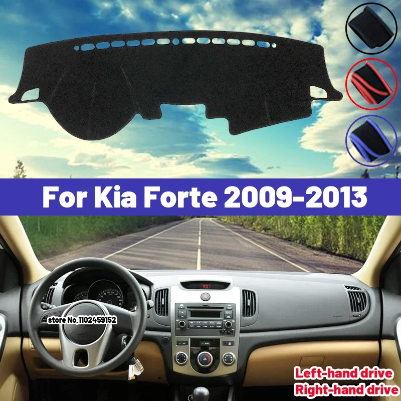 

High Quality For Kia Forte 2009 2010 2011 2012 2013 Car Dashboard Cover Mat Sun Shade Avoid Light Pad Carpets Anti-UV Interior