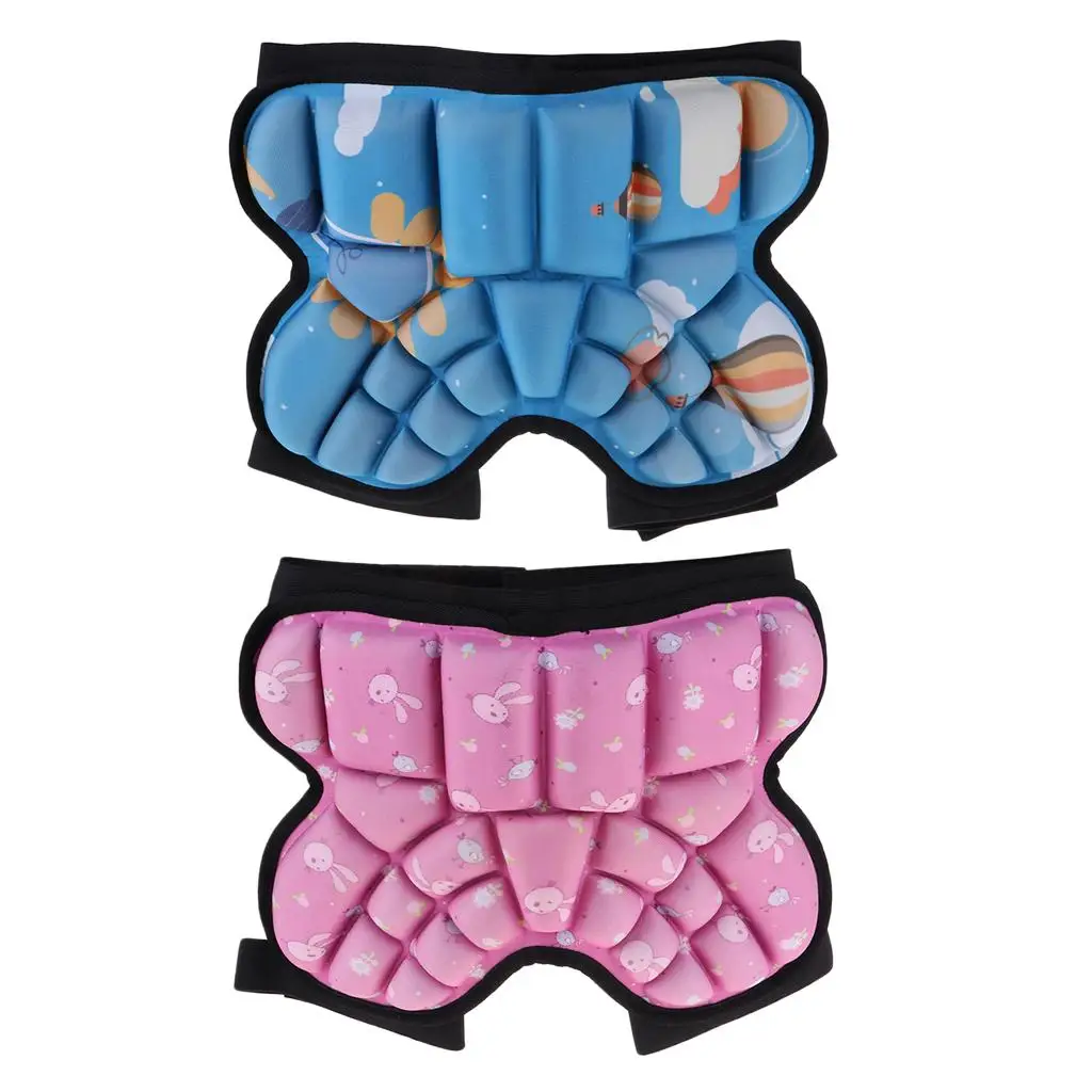 3D Protection Hip EVA Padded Short Pant Concave Convex Cushion Kids Butt Guard for Ice Skating Roller Ski Snowboard