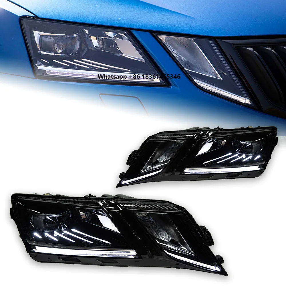 

Car Lights for Skoda Octavia LED Headlight Projector Lens 2017-2020 Octavia Head Lamp Front Drl Signal Automotive Accessories