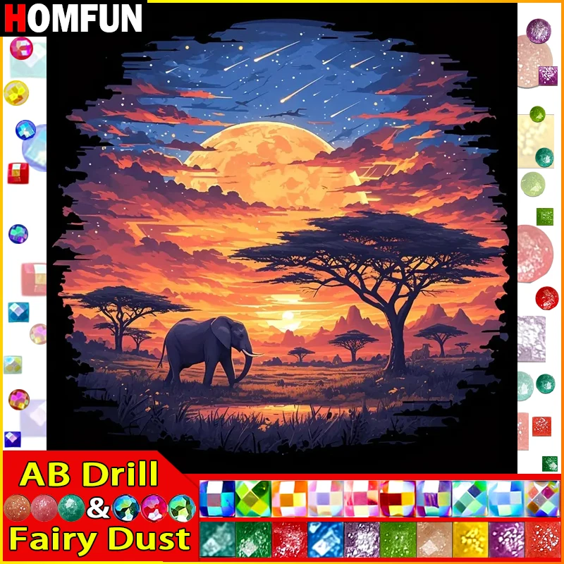 HOMFUN Fairy Dust AB Diamond painting 