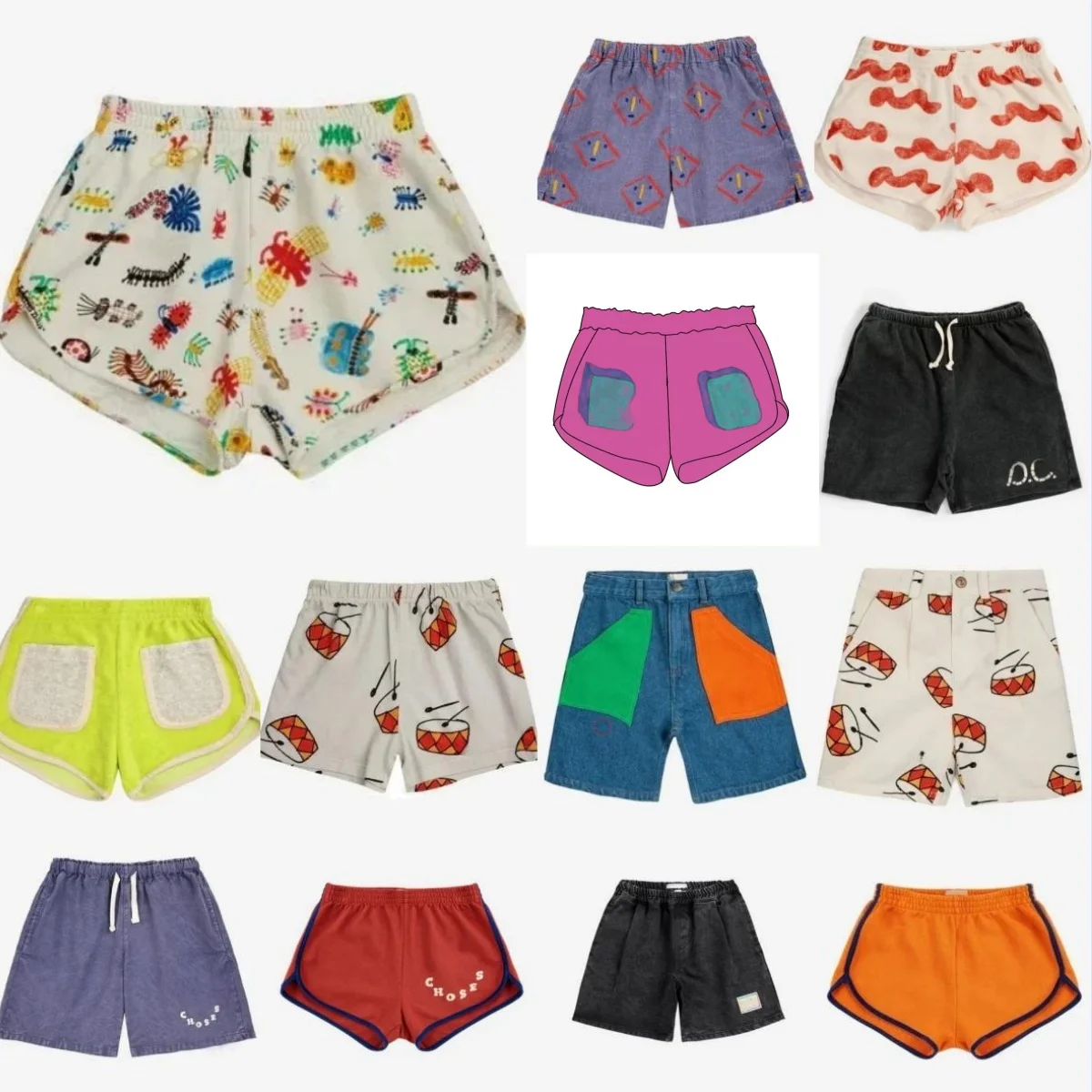 

In Stock! BC Children's Summer Shorts for Boys and Girls, Loose Casual Shorts