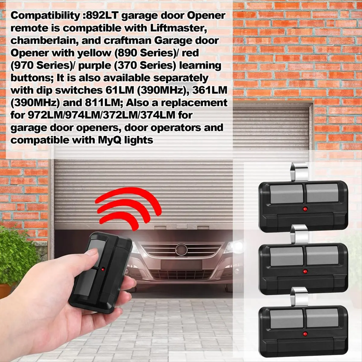 aabfk-892lt-telecommande-d'ouverture-de-porte-de-garage-deux-boutons-telecommande-d'apprentissage-20-remplace-972lm-372lm-62lm-974lm-telecommande-3-paquets