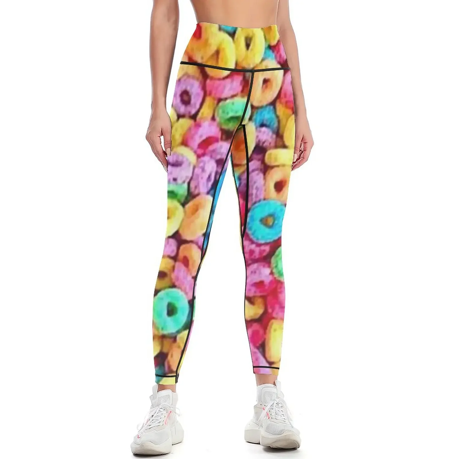 

Fruit Loops Leggings for physical Pants sport Tight fitting woman Golf wear Womens Leggings