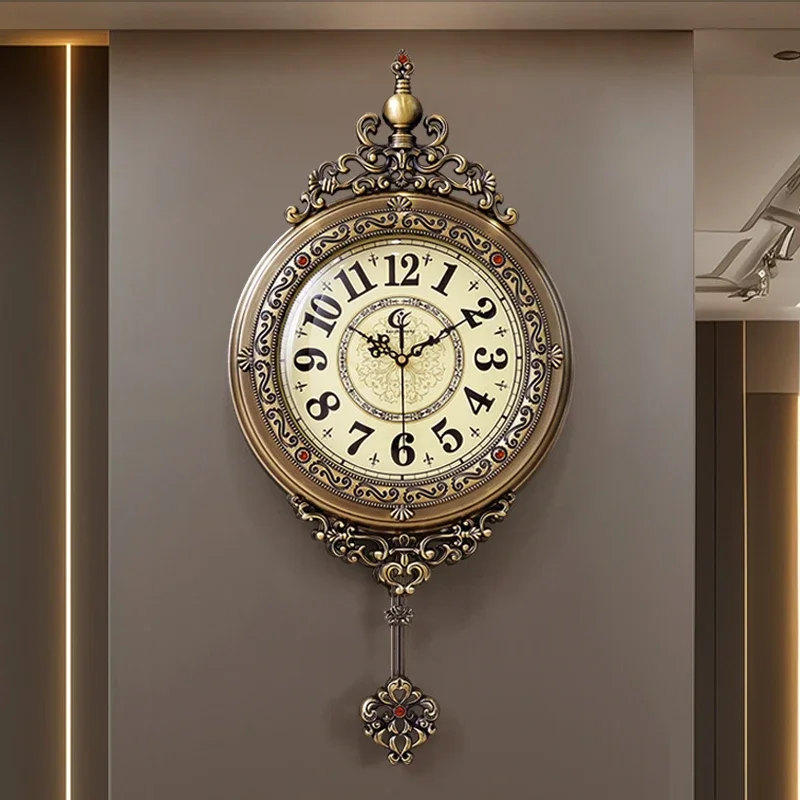 Nordic Restaurant Wall Watch Art Mural Wall Clocks Luxury Digital Vintage Large Interior Aesthetic Reloj Pared Home Decoration