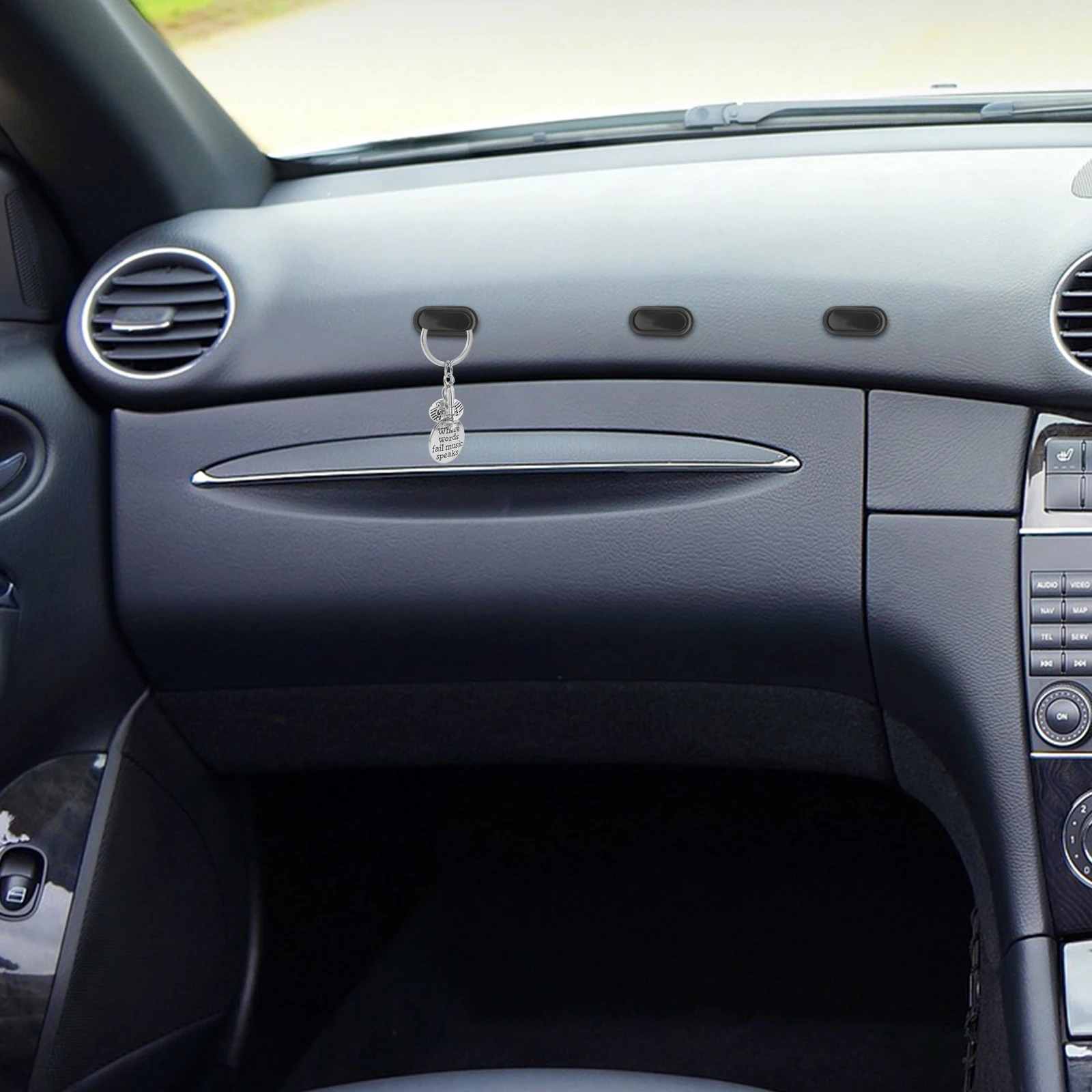 

4pcs Car Mini Hooks Multifunctional Invisible Adhesive Hanging For Keys Purse Bag Dashboard Storage Organizer Auto Accessories