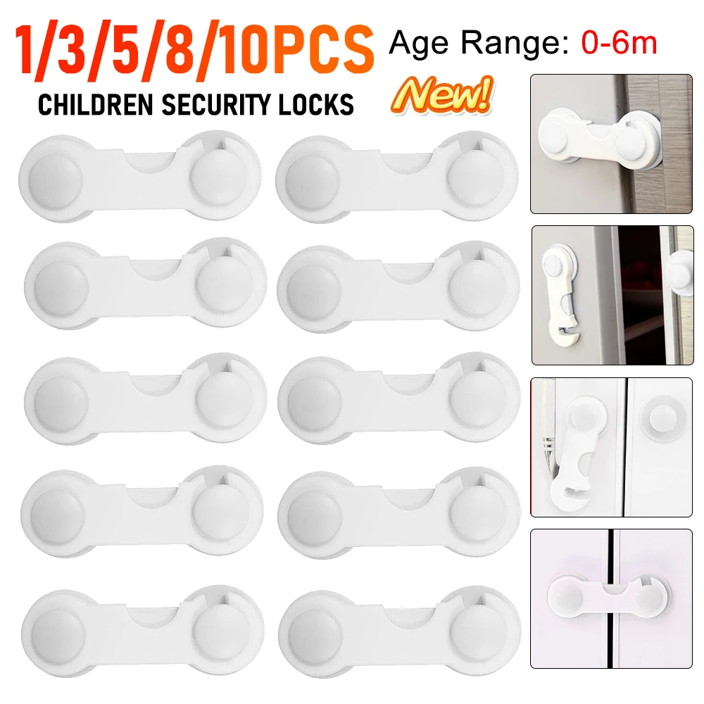 

1/3/5/10Pcs Children Security Protector Baby Care Multi-function Child Baby Safety Lock Cupboard Cabinet Door Drawer Safety Lock
