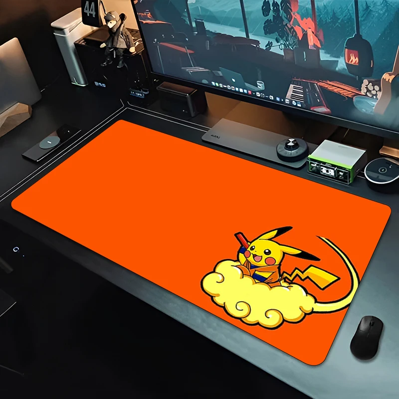 Mouse Pad Professional E-sports Gamer Speed Pokemon Pikachu Mousepad Gaming Non-Slip Extended Keyboard Desk Mat Notbook Mousepad
