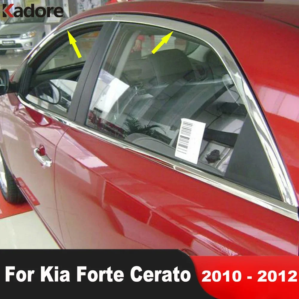 

For Kia Forte Cerato 2010 2011 2012 Stainless Steel Car Upper Window Frame Sill Trim Molding Garnish Strip Exterior Accessories