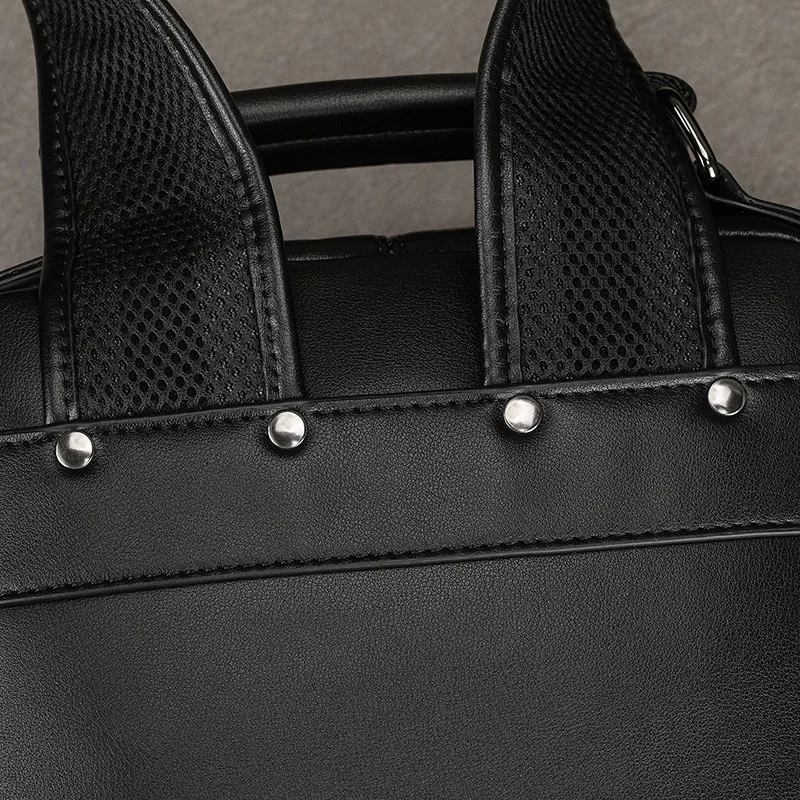 حقيبة التنقل في الهواء الطلق حقائب الظهر المدرسية متعددة الوظائف بسيطة حقائب الظهر للأعمال حقائب الكمبيوتر المحمول الجلدية Mochila MHSJB #4