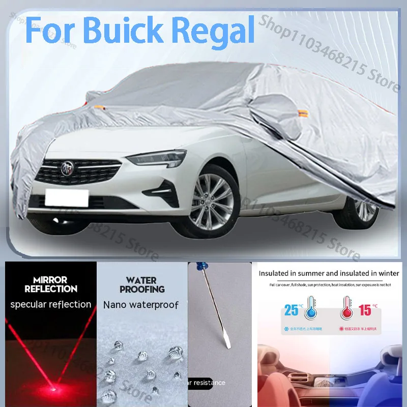 

For Buick Regal Full Car cover with UV protection and Winter Insulation roles,Rainproof,Snowproof Ati-frost properties.