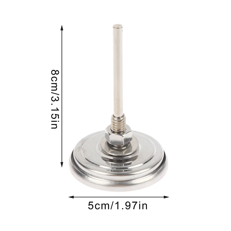 300°C Degrees BBQ Smoker Oven Thermometer Stainless Steel Grill BBQ Thermometer Instruments 50mm Barbecue Temperature Gauge