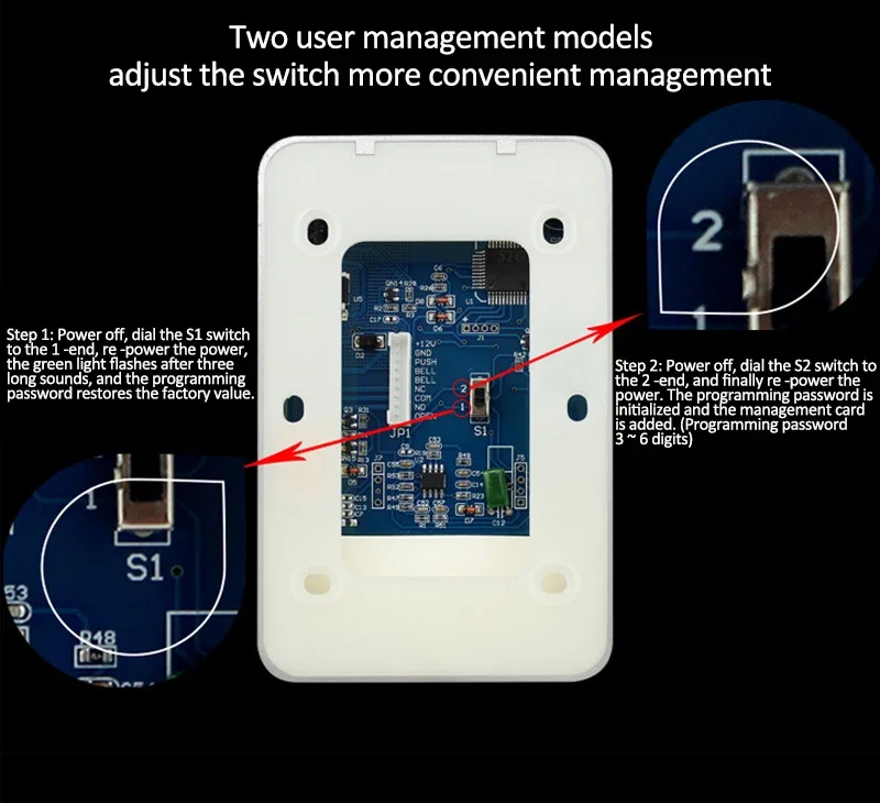 RFID Access Control System Intercom Device Machine Electronic Door Lock Smart Garage Gate Opener Electric Digital