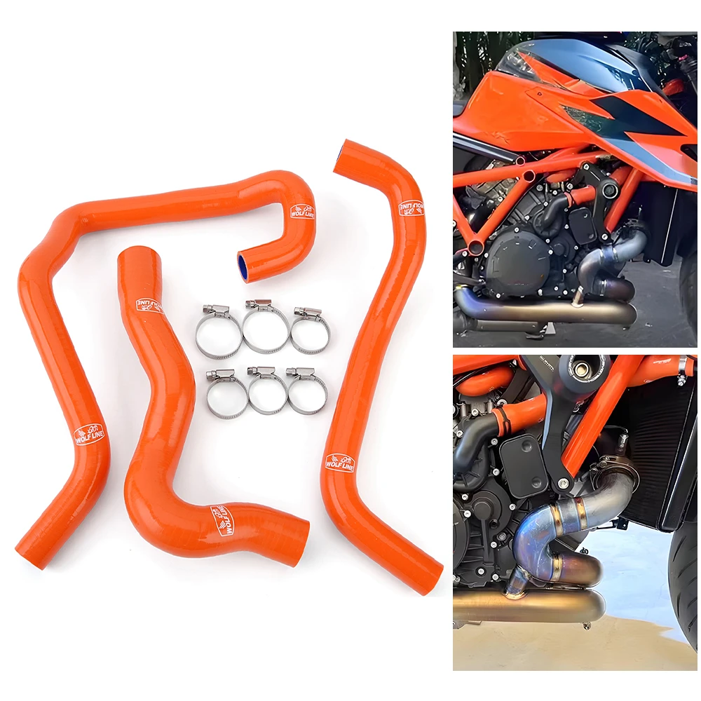 

Motorcycle Radiator Coolant Silicone Hose kit For K-TM 1290 Super Du-ke R/RR 2020 2021 2022 2023 2024