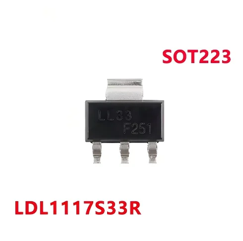(10-100piece) New LDL1117S33R Screen printing LL33 SOT-223 1.2A high PSRR low drop linear regulator chip In Stock