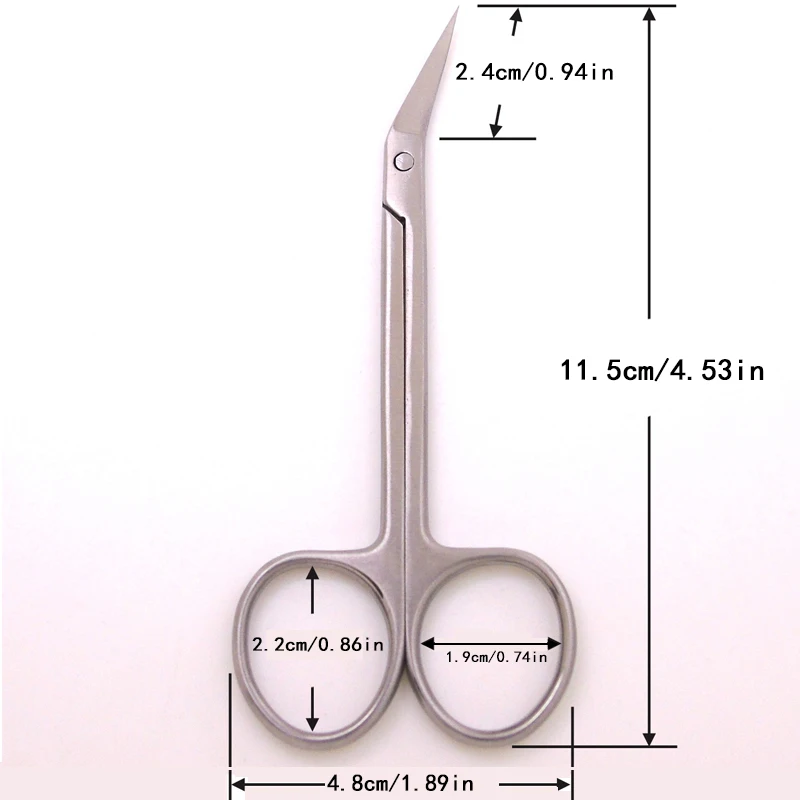 Dental Surgical Medical Scissors Oblique Cut Dressing Curved Sharp Shears Stainless Steel Tools