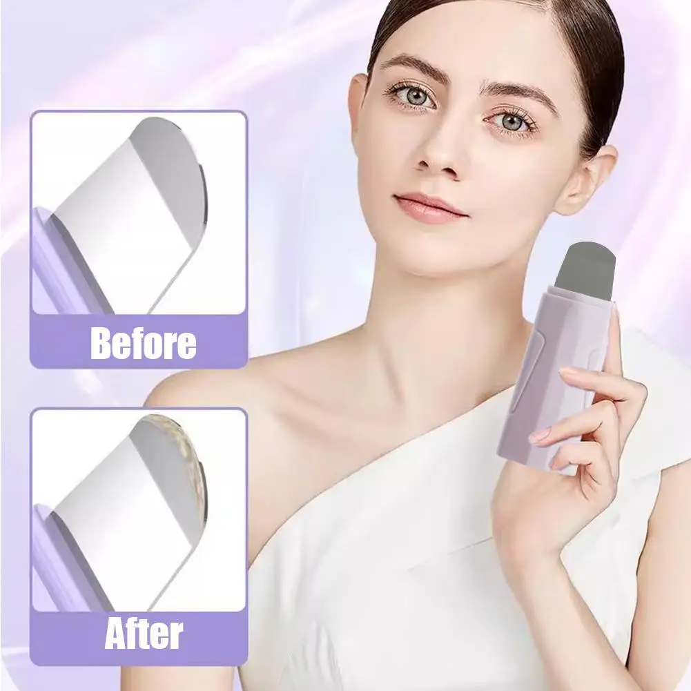 Facial Blackhead Removal Tool Deep Clean Silicone Face ﻿ Sebum Whitehead Remove Handheld Spatula Remover Acne V2Y7