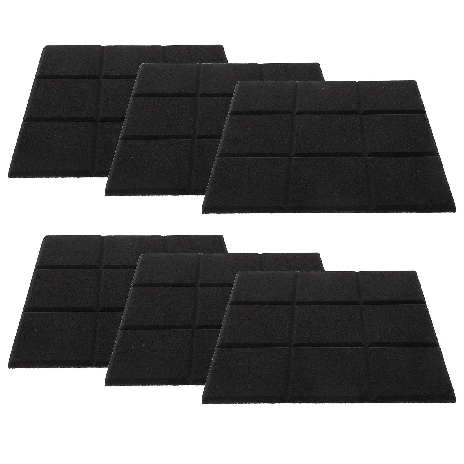 6 قطعة بلاط لباد ذاتي اللصق لتزيين الجدران لوحة الإعلانات تستخدم في لوحة الرسائل الإبداعية للحضانة المكتبية مع سطح ناعم