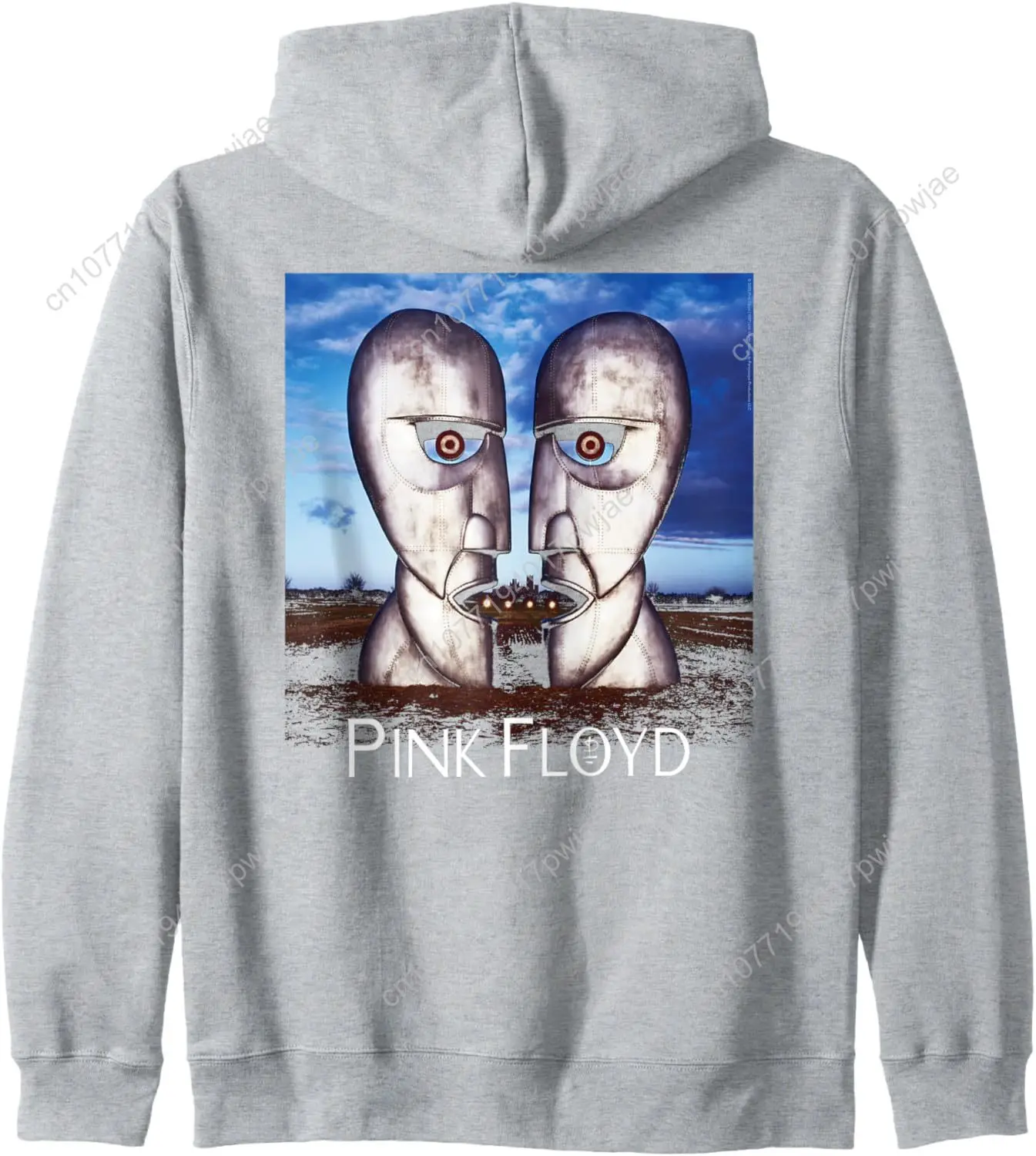 Sudadera con capucha rosa Floyd The Division Bell Rock Music Band con cremallera
