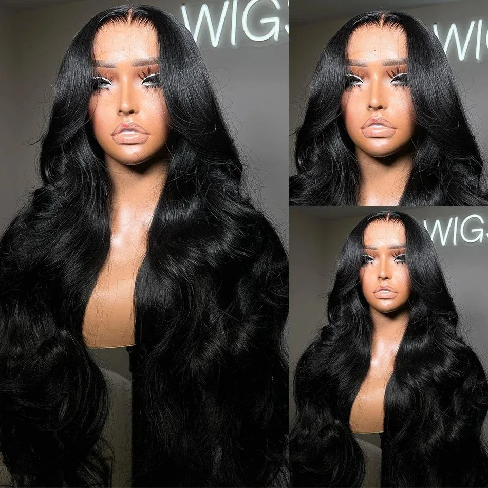 24 Inch 13x4 Lace Front Human Hair Wigs Transparent 180 density Body Wave Brazilian Remy 13x6 Frontal Wig For Black Women