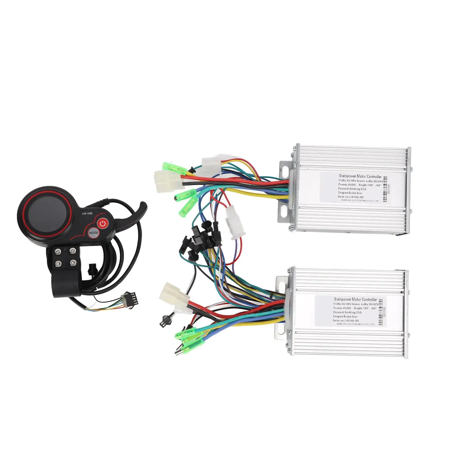 

450W Dual Drive Electric Bike Brushless Controller LH100 with Color LCD Display 36/48V