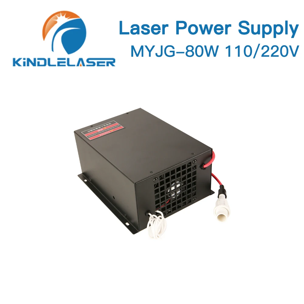 KINDLELASER Alimentatore laser CO2 80W MYJG-80W 110V/220V per macchina da taglio per incisione di tubi laser