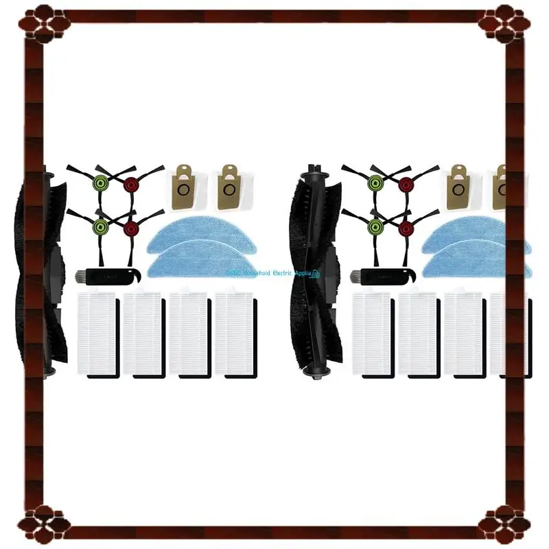 تسليم 24 ساعة 2X لـ HONITURE Q6 SE جهاز آلي لتنظيف الأتربة استبدال إكسسوارات قطع غيار فرشاة جانبية رئيسية فلتر Hepa الغبار