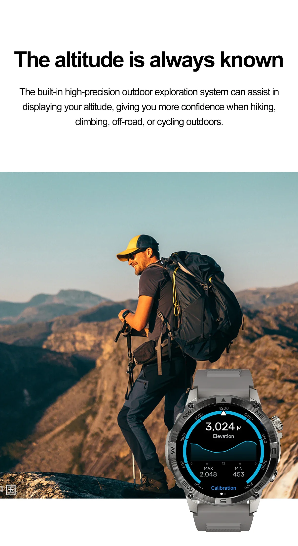 2025 NEUE VWAR ACE GPS-Smartwatch, 5 ATM wasserdicht, integrierter Dualband-GNSS-Kompass, Militär-Sport-Smartwatch für Herren, 2025 Neu – Detail 6