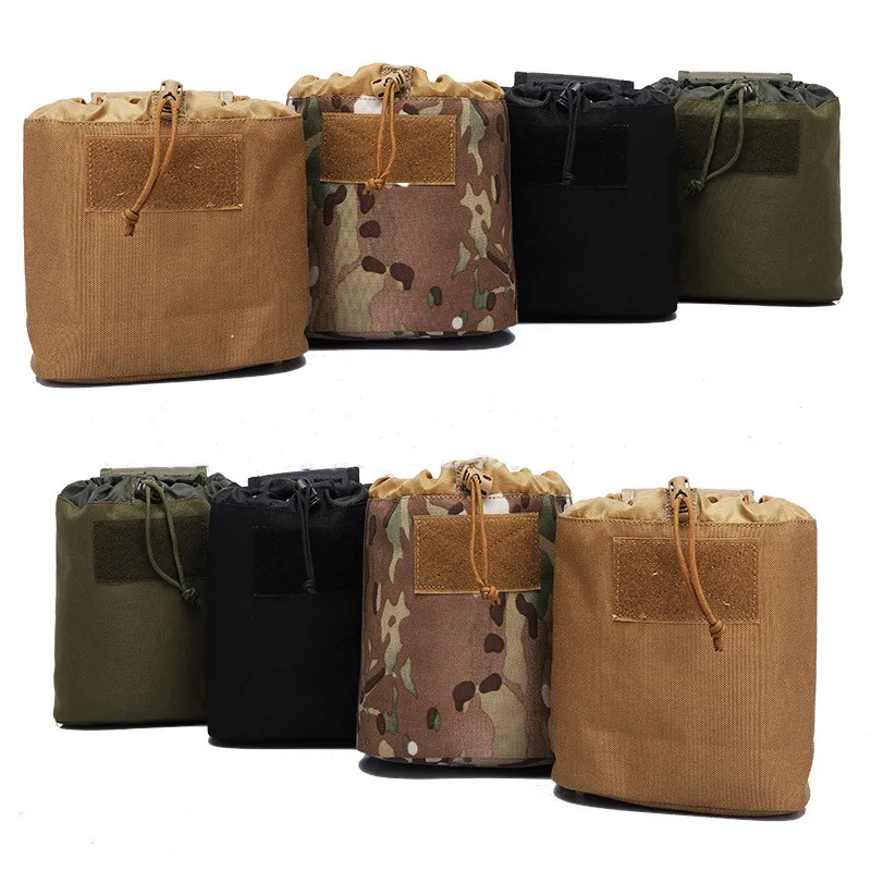 Outdoor 3-5L Molle 800D Nylon Dump Drop Pouch Recycle Waist Pack Ammo Bags Airsoft Accessories Bag Pouches