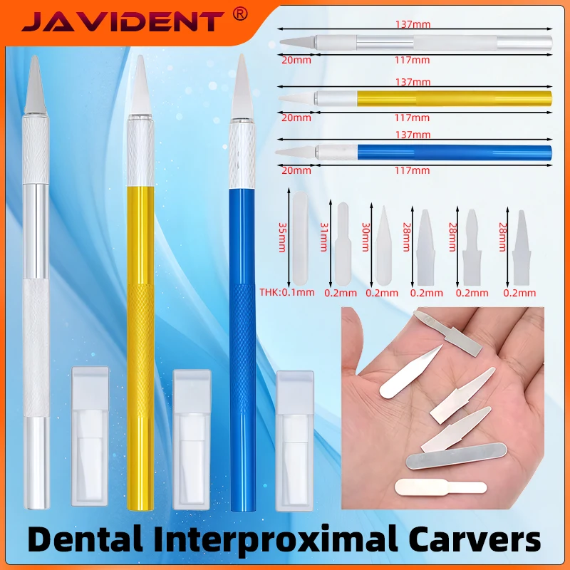 1 Set Dental Scalpel Blades and Handle Sculpture 6 Tips Cutter Plaster Knife Trimmer for Dermaplaning DIY Cutting Tools