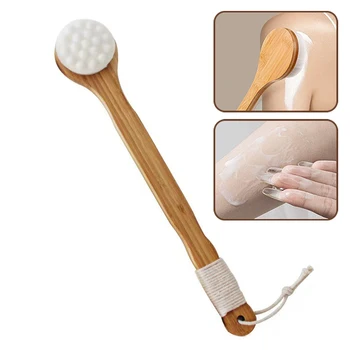 1 pz rimedio bacchetta per l'applicazione applicatore lozione e massaggiatore palmare manico lungo facile da raggiungere per Gel doccia sulla schiena