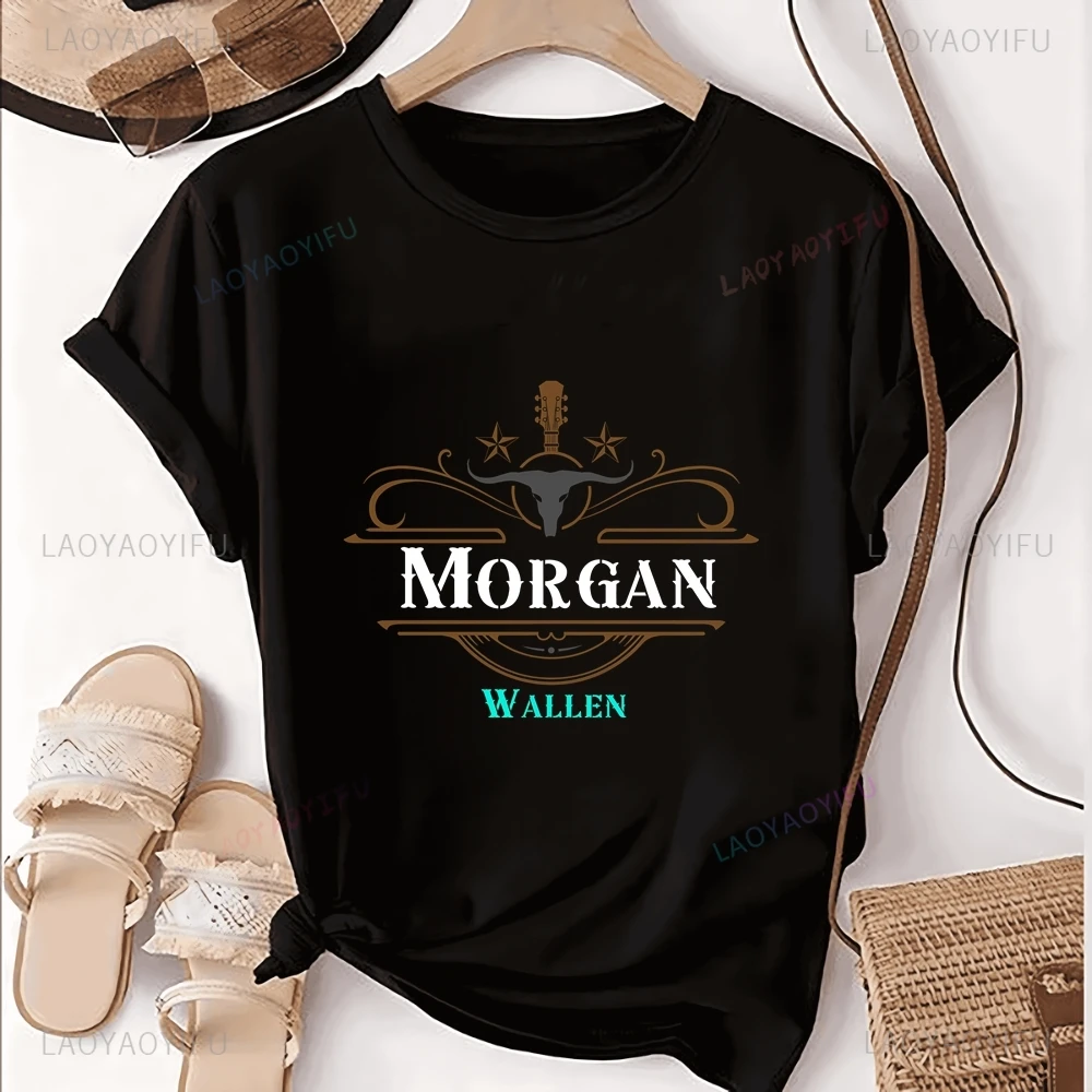 Morgan Wallen Printed T-shirt Top Wallen Country Music Singer Trend Short Sleeve Unisex Shirt Graphic Oversized T-shirt