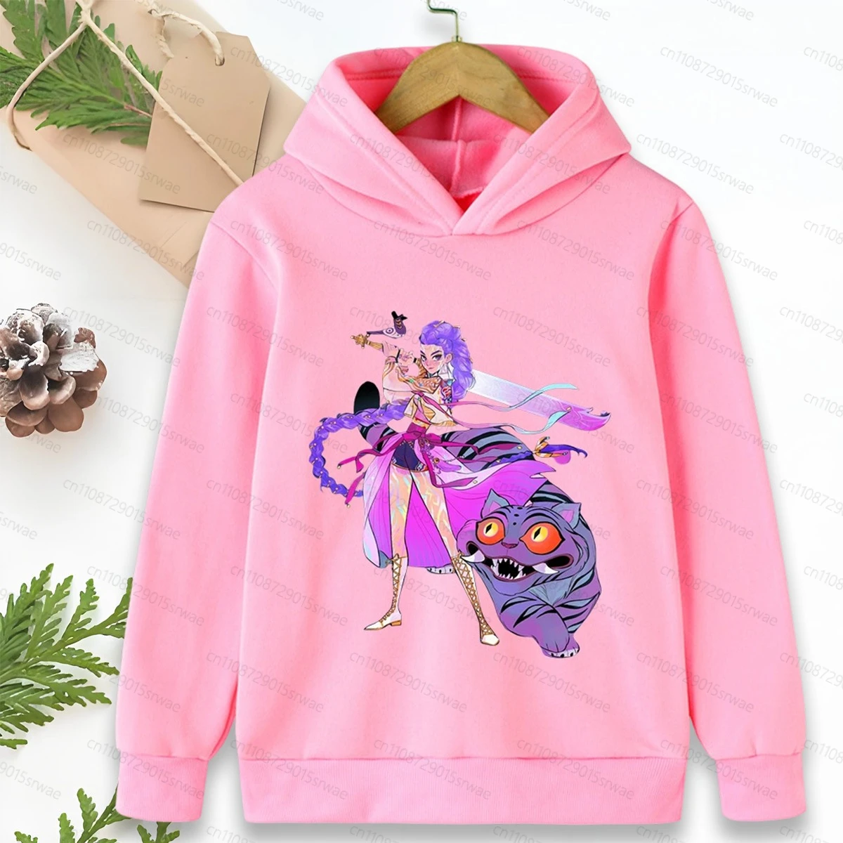 

New KPop Demon Hunter A Warm and Comfortable Hoodie for Boys and Girls Print Fashion Casual Girls Clothing Warm