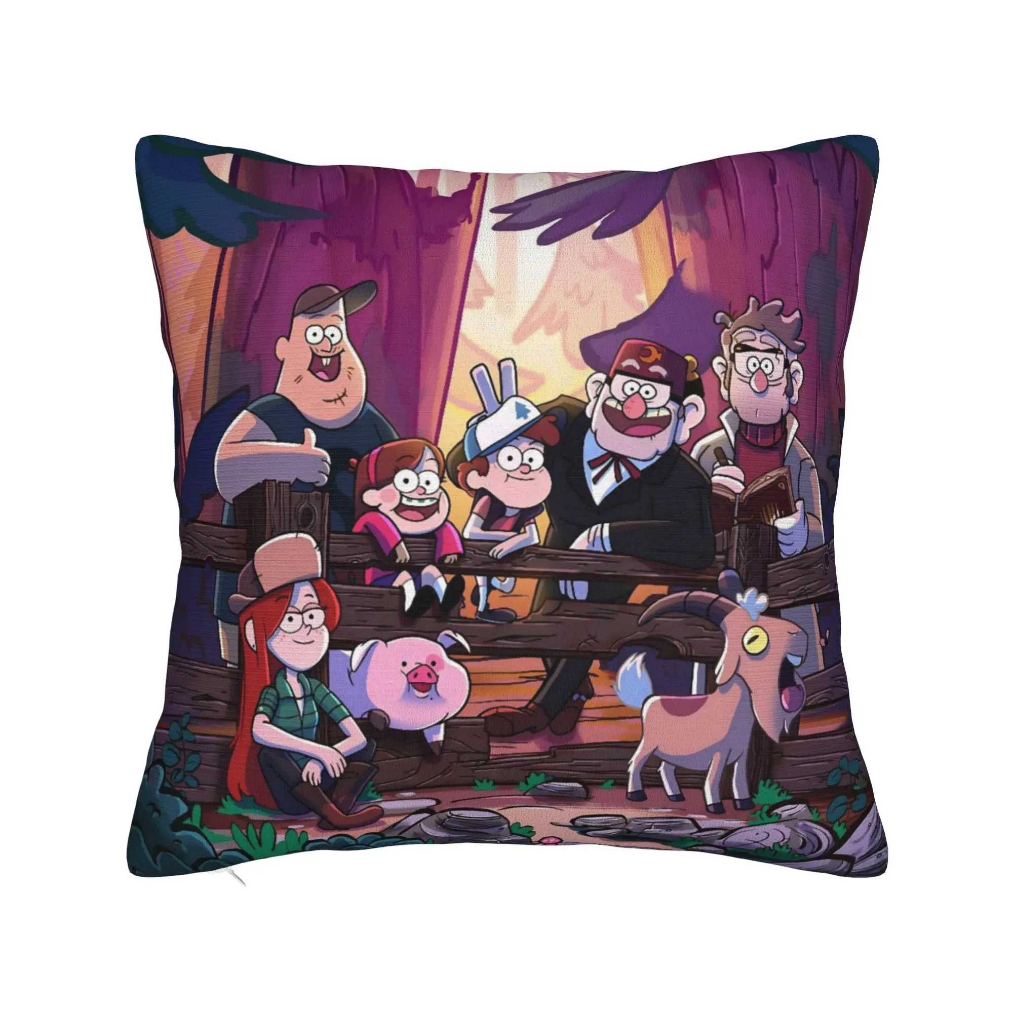 Decorative Pillowcases G-Gravity Falls Product Bed  Pillow Case Cover Square Multiple Sizes