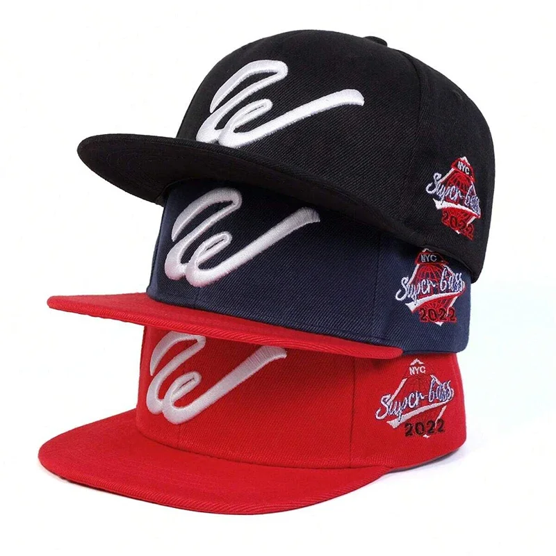 Unisex W Letter Embroidery Hip-hop Hats Spring Autumn Outdoo