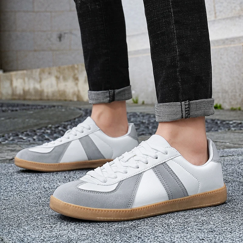 Classic Designer Sneakers Men Big Size 36-48 Comfy Leather Casual Sneakers Women Sports Shoes Outdoor Non-slip Men's Skate Shoes - view 2