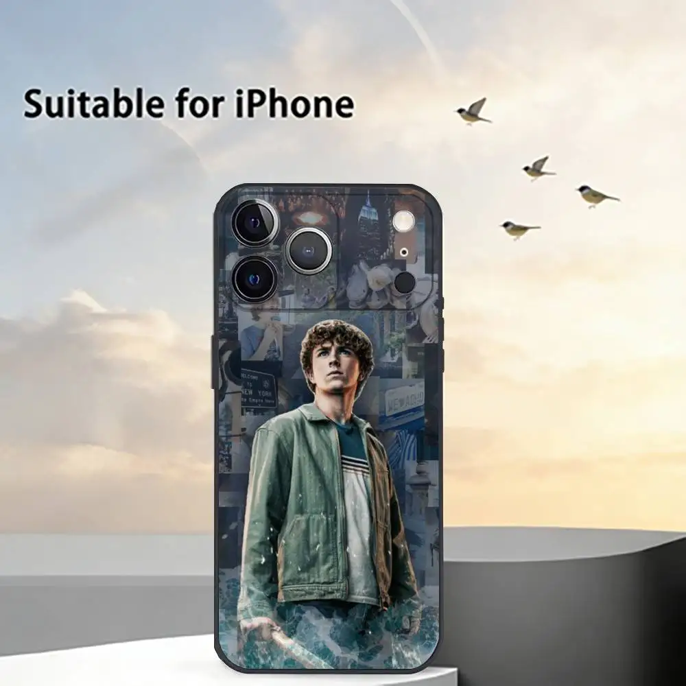 Percy J-Jackson Phone Case For iPhone 17,16,15,14,13,12,11 Plus,Pro Max,XS,Soft Silicone Black Cover