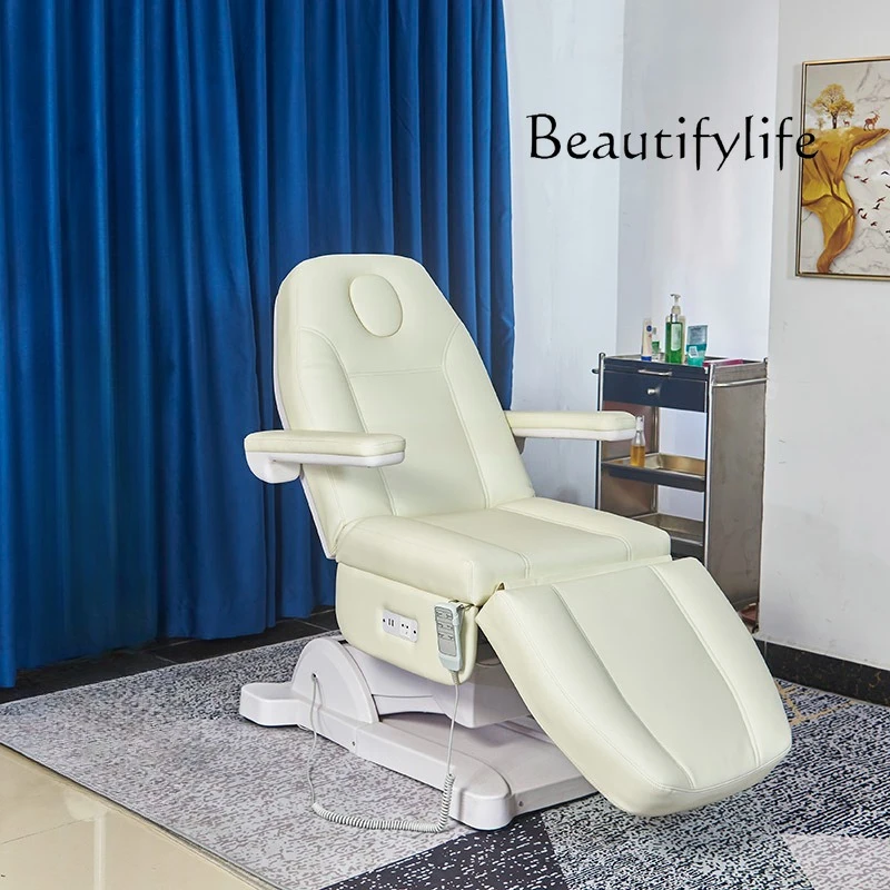 

Nordic Electric Beauty Salon Special Massage Lifting Multifunctional Folding Embroidery Bed