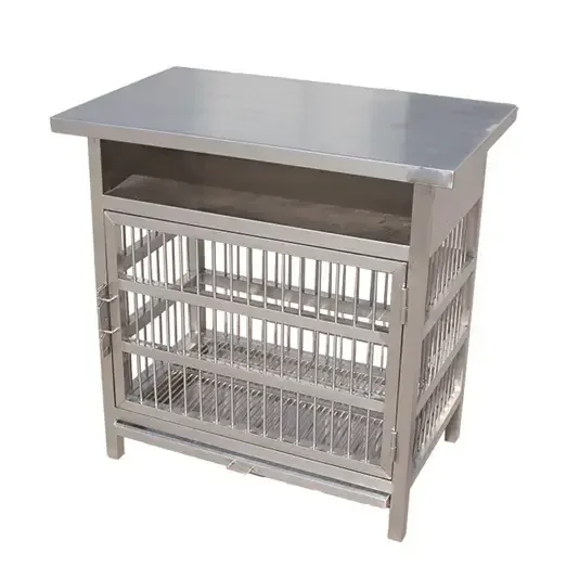 Animal Stainless Steel Vet Diagnosis Table Pet Medical Veterinary Exam Table With Cage