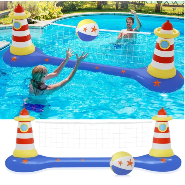 Giocattoli estivi gonfiabili per giochi d'acqua con razzo da pallavolo per piscina portatile