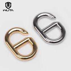 WUTA Stainless Steel Center Bar Adjuster Buckle Fashion 6 word Hook Clasp for Bag Backpack Shoulder Strap Belt DIY Leather Craft