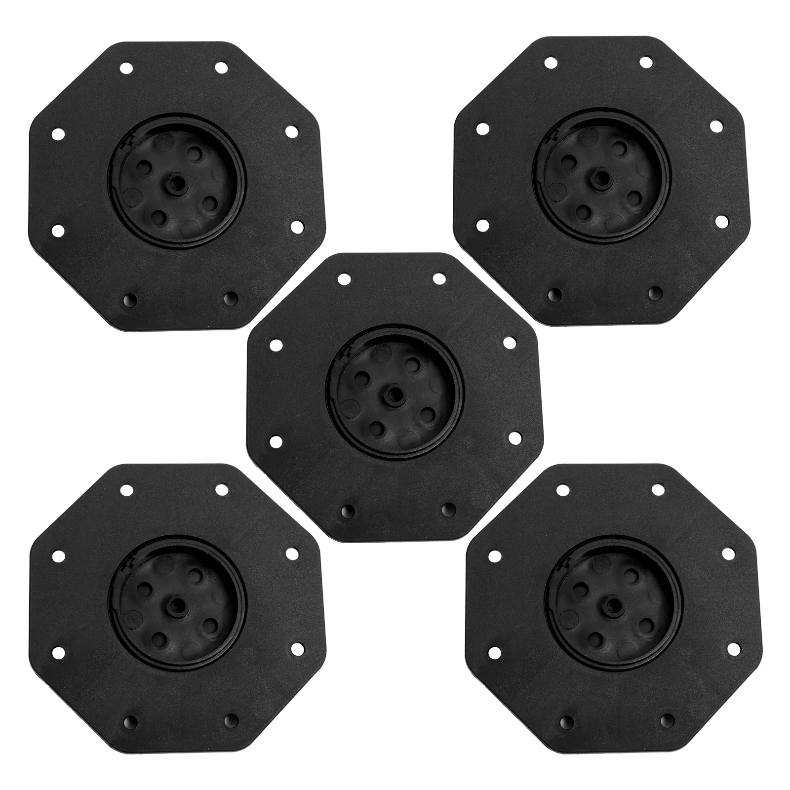 5 Pcs Adjustable Height 18 30mm Wood Plastic Floor Bracket Pedestal Support Black Sturdy Decking Base Outdoor Easy