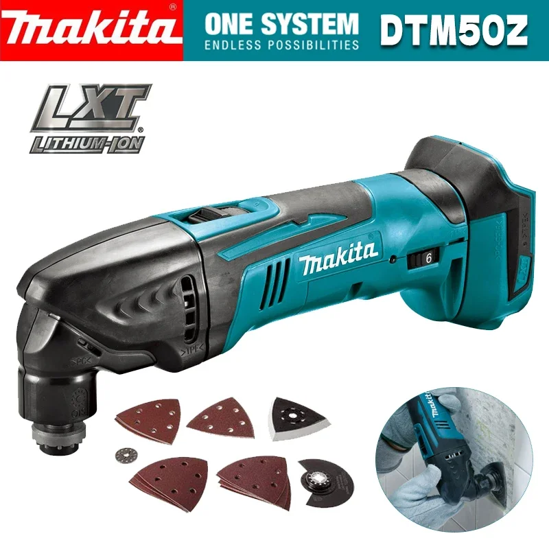 MAKITA DTM50Z Multi Tool 18V LXT Rechargeable Oscillating Multi-Tools Variable Speed Cordless Drill Durable Power Tools DTM50